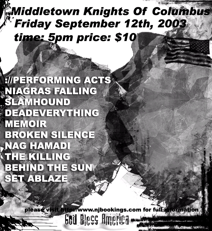 September 12, 2003 — Knights of Columbus flyer