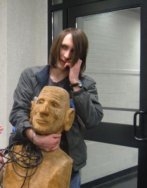 Belvedere the Lion Tamer at Middletown High School North talent show, February 20, 2005 — photograph 2