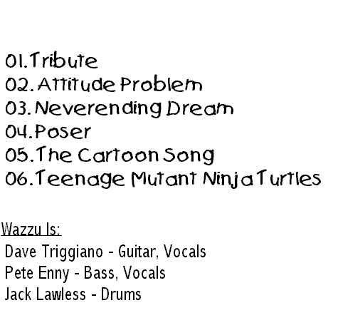 Wazzu — Wokka Wokka Demo original back cover, rotated upright