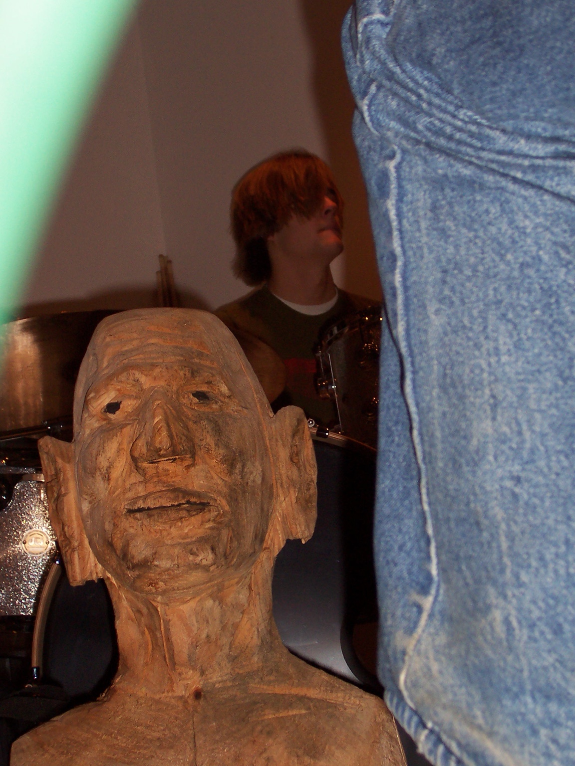 Belvedere the Lion Tamer, practice at Jack’s house, December 2004 — archival photograph 3