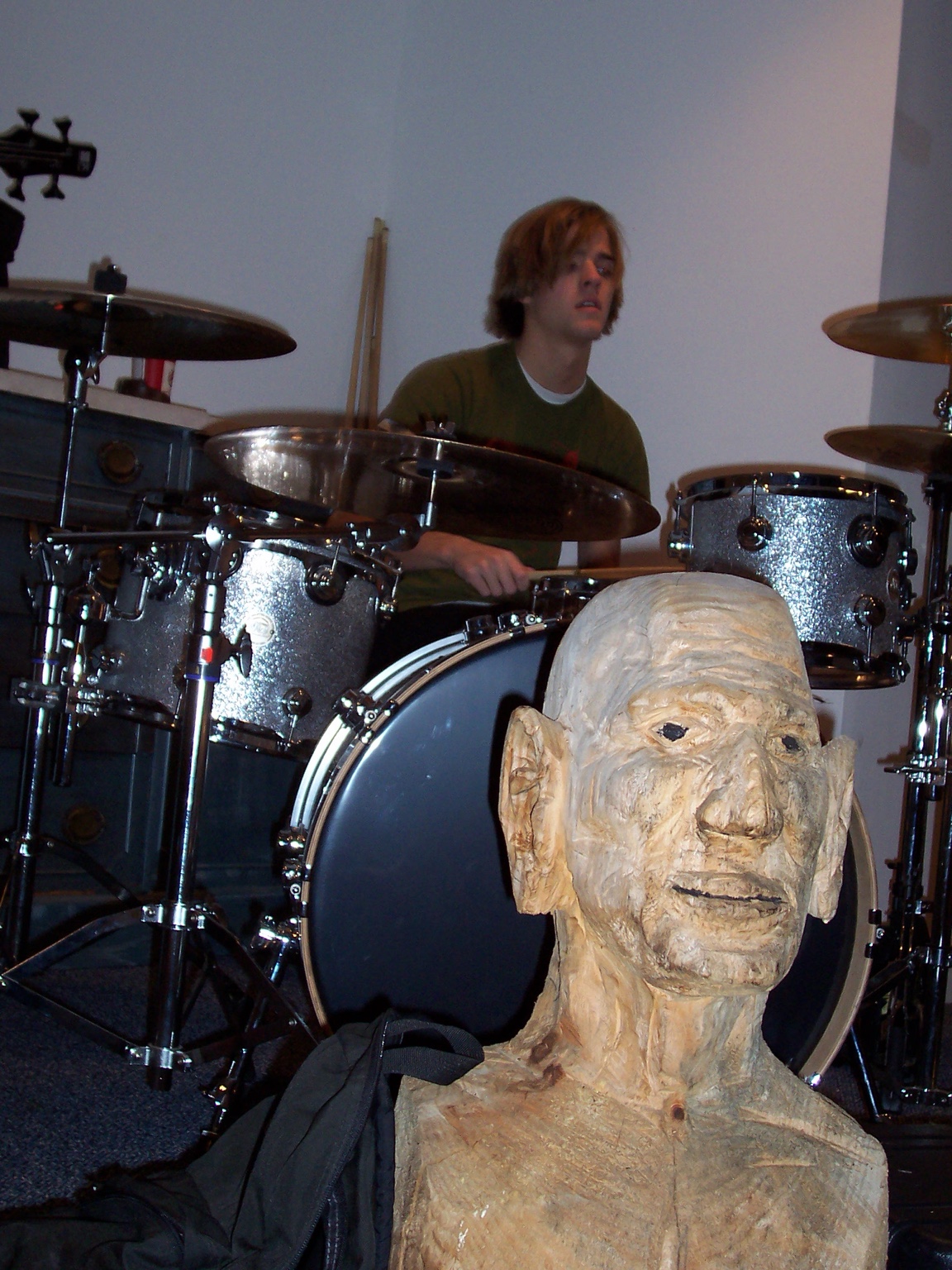Belvedere the Lion Tamer, practice at Jack’s house, December 2004 — archival photograph 4