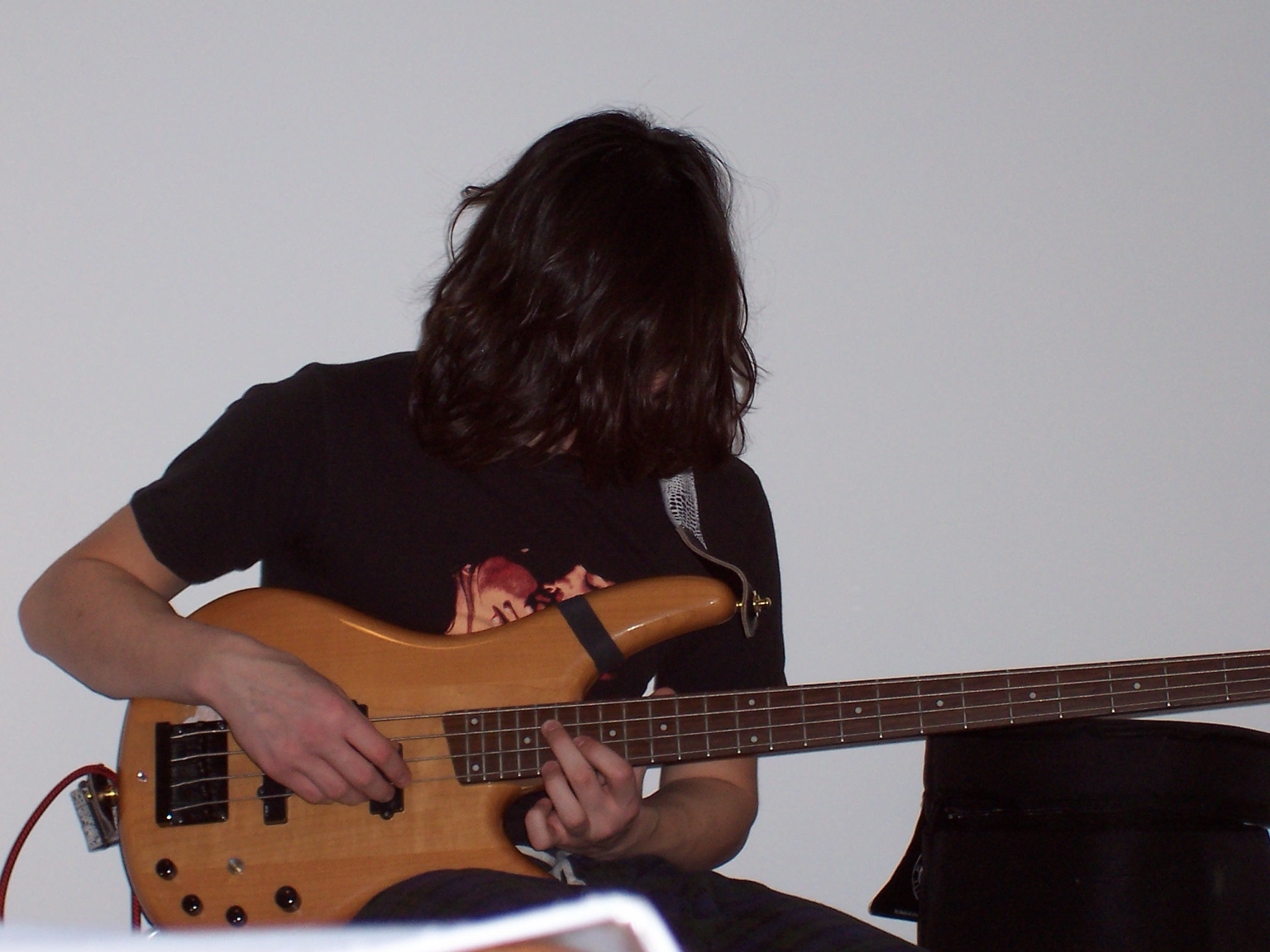 Belvedere the Lion Tamer, practice at Jack’s house, December 2004 — archival photograph 6