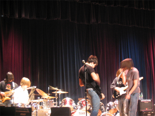 Belvedere the Lion Tamer at Middletown High School North talent show, February 20, 2005 — photograph 4